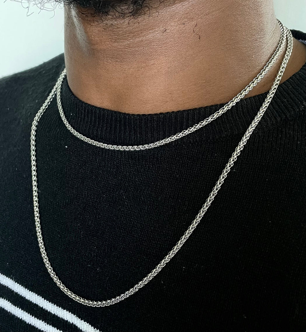 Steel Wheat Chain - Silver/Gold
