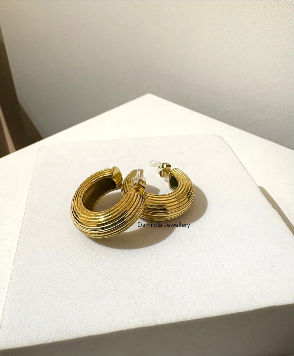 Luxe Gold Chunky ‘Jameila’ Hoop Earrings