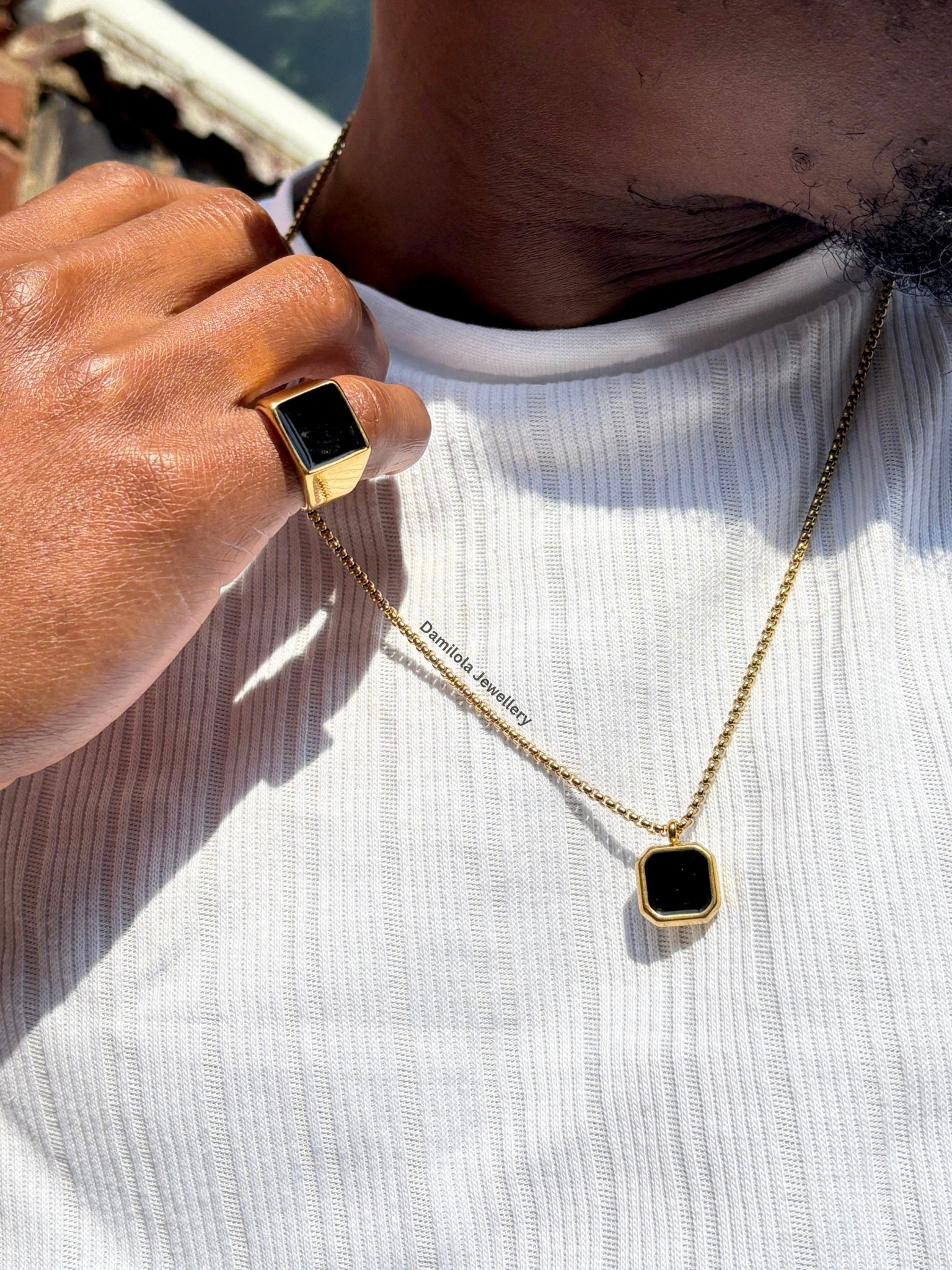 King Noir Necklace Gold/Silver