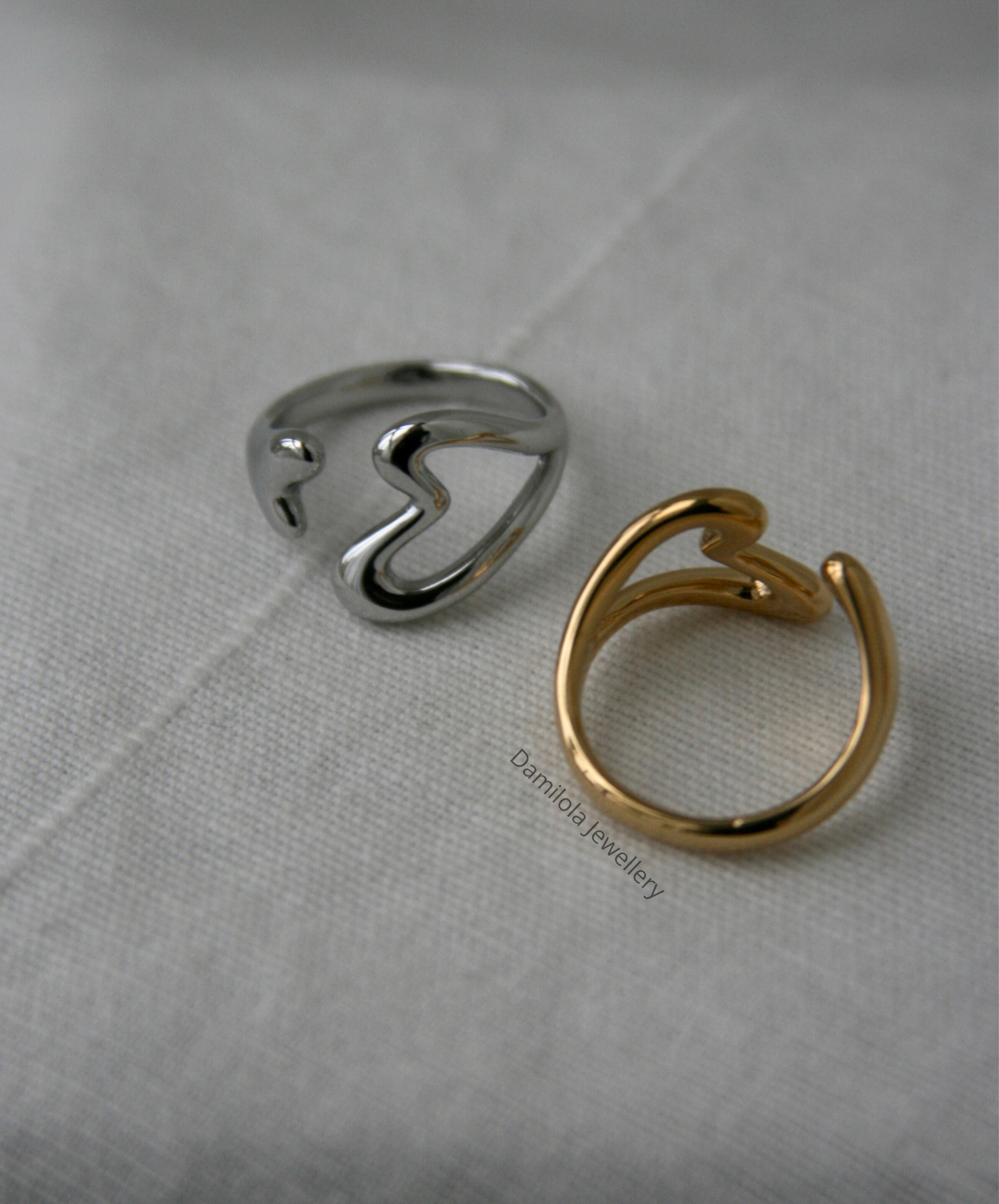 Heart to Heart Ring - Gold/Silver