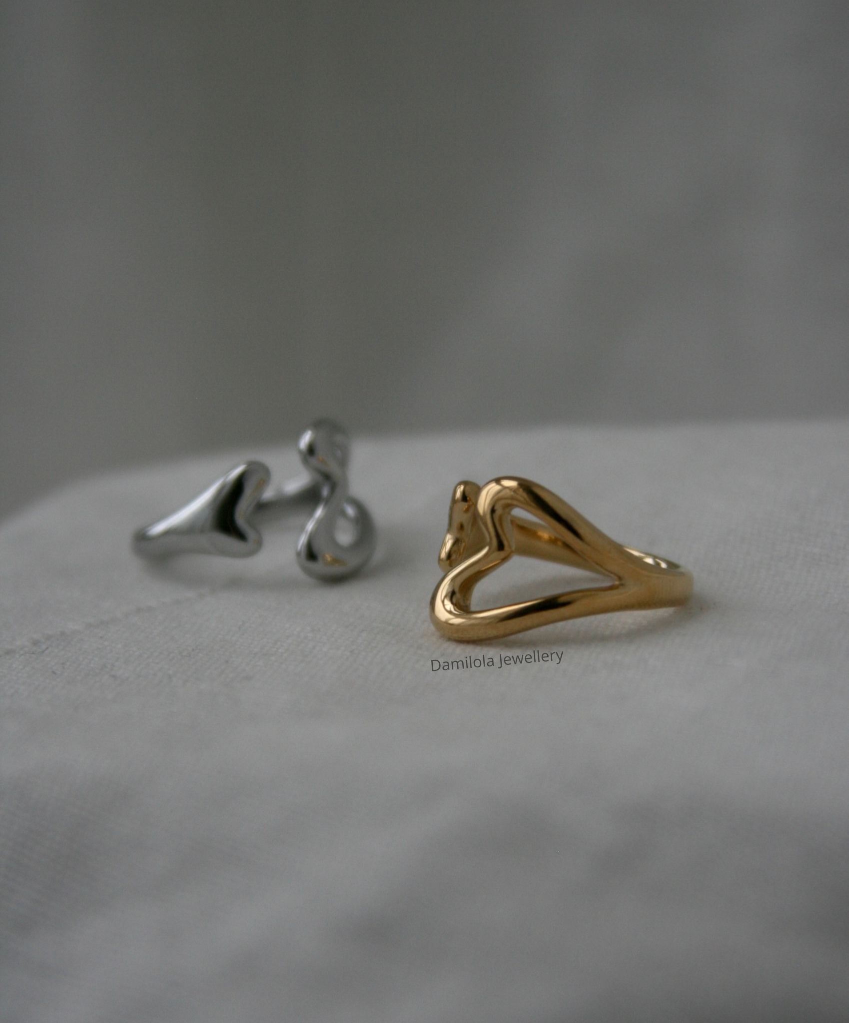 Heart to Heart Ring - Gold/Silver