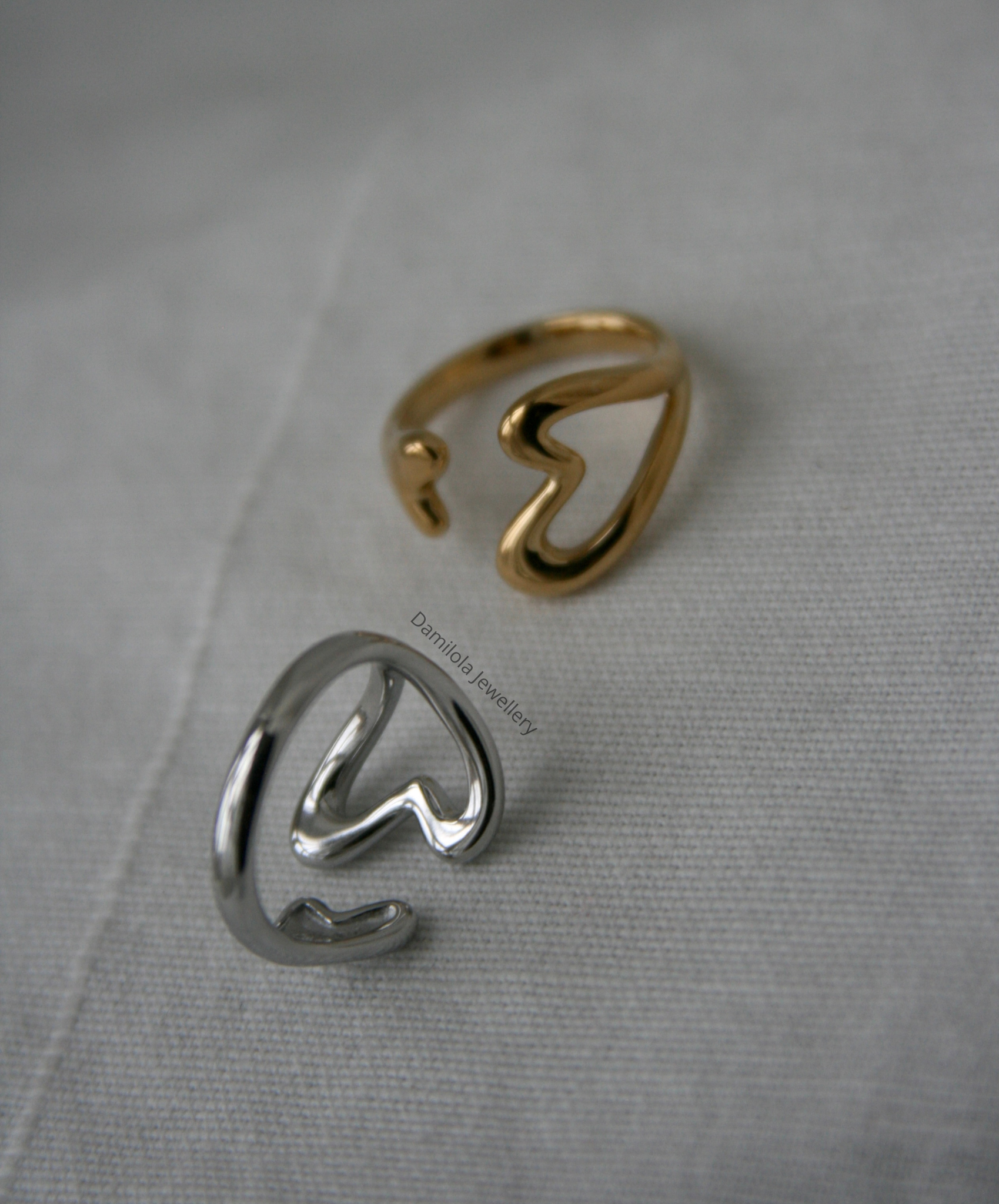 Heart to Heart Ring - Gold/Silver