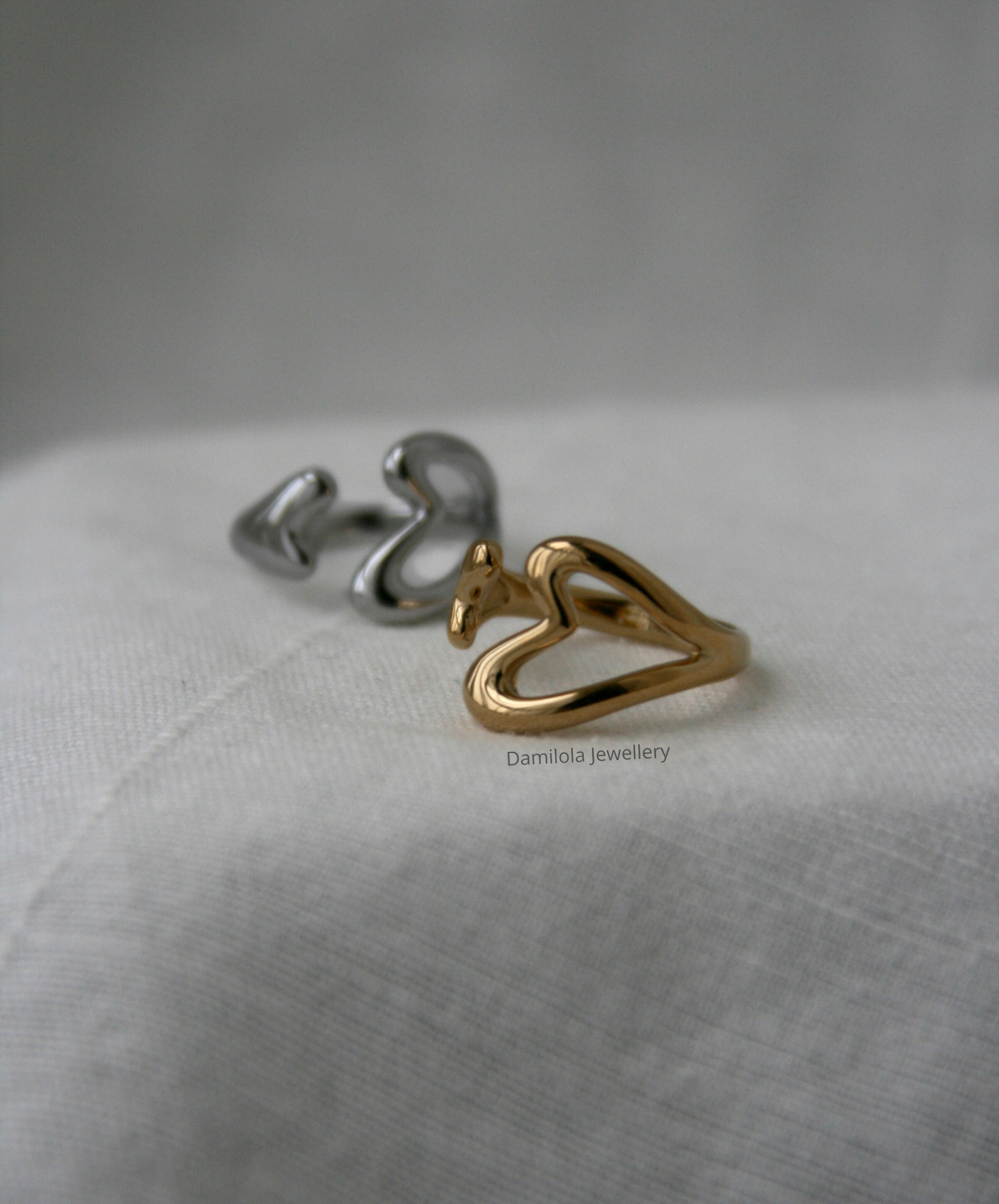 Heart to Heart Ring - Gold/Silver