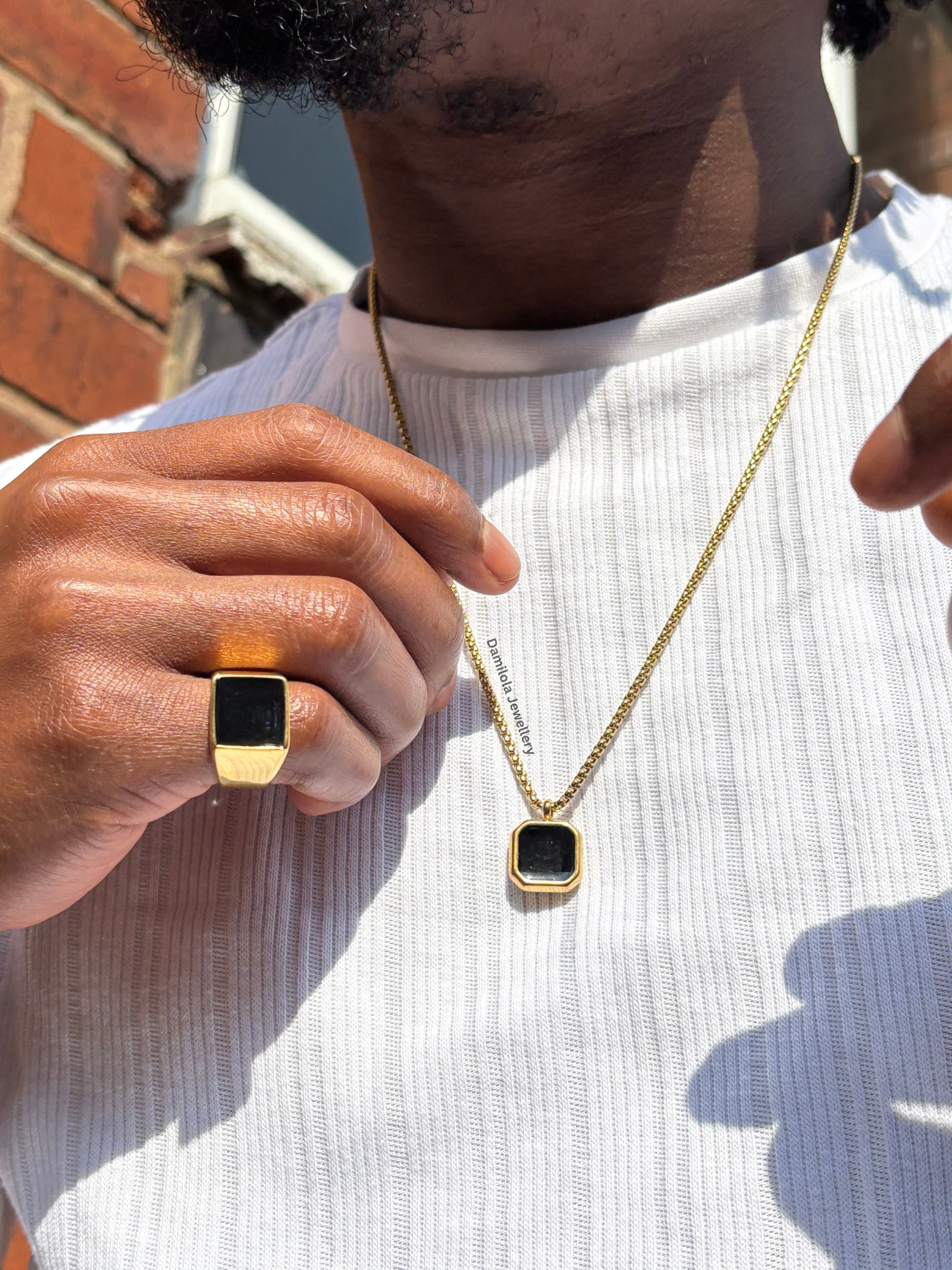 King Noir Necklace Gold/Silver