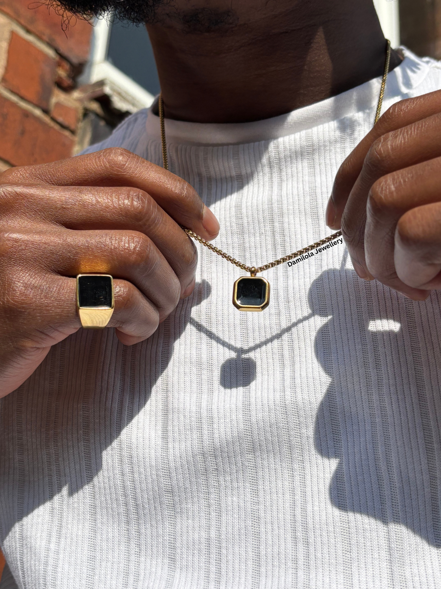 King Noir Necklace Gold/Silver