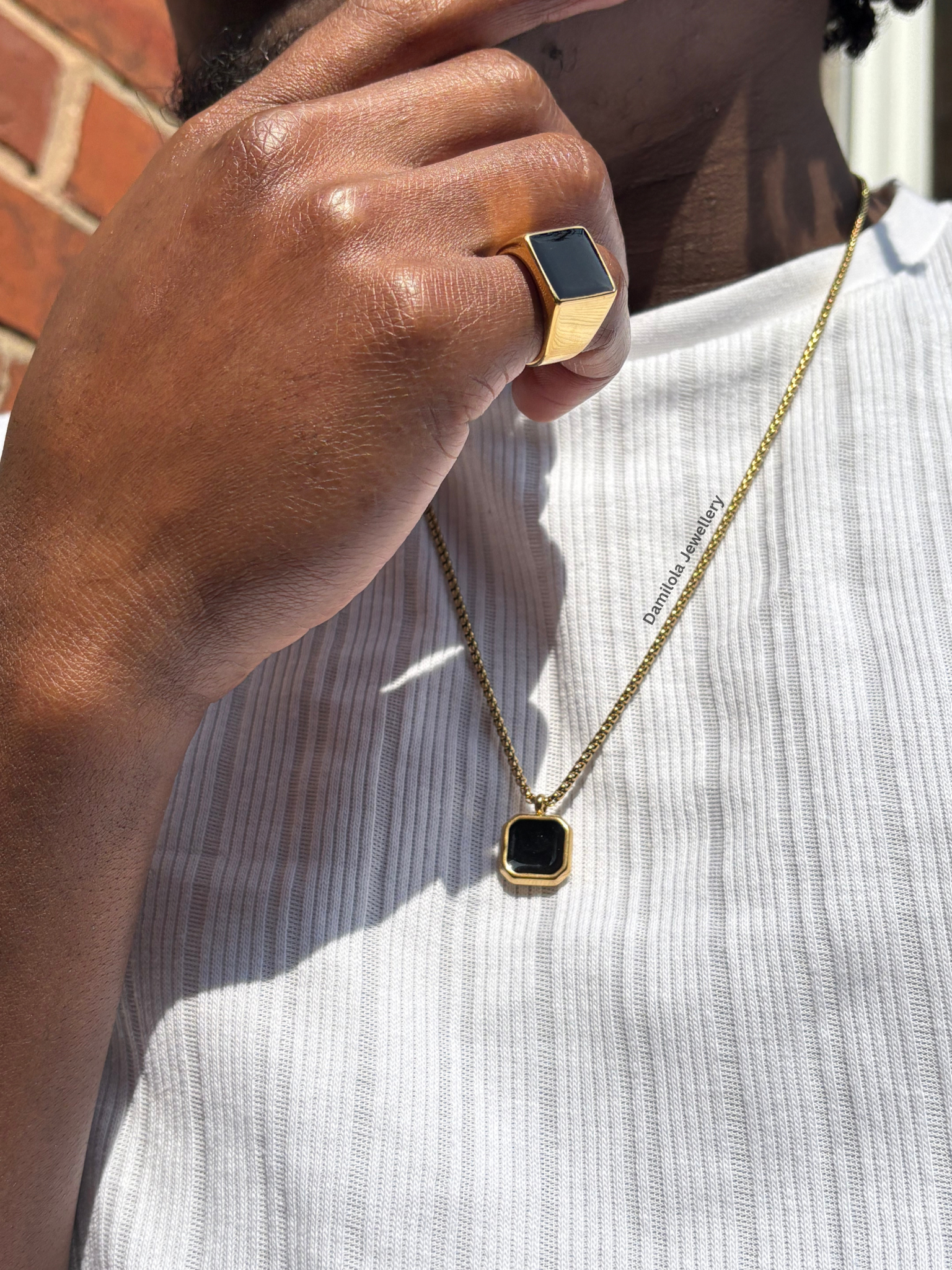 King Noir Necklace Gold/Silver