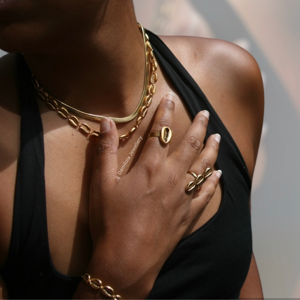 Cowrie Shell Bracelet - Gold/Silver