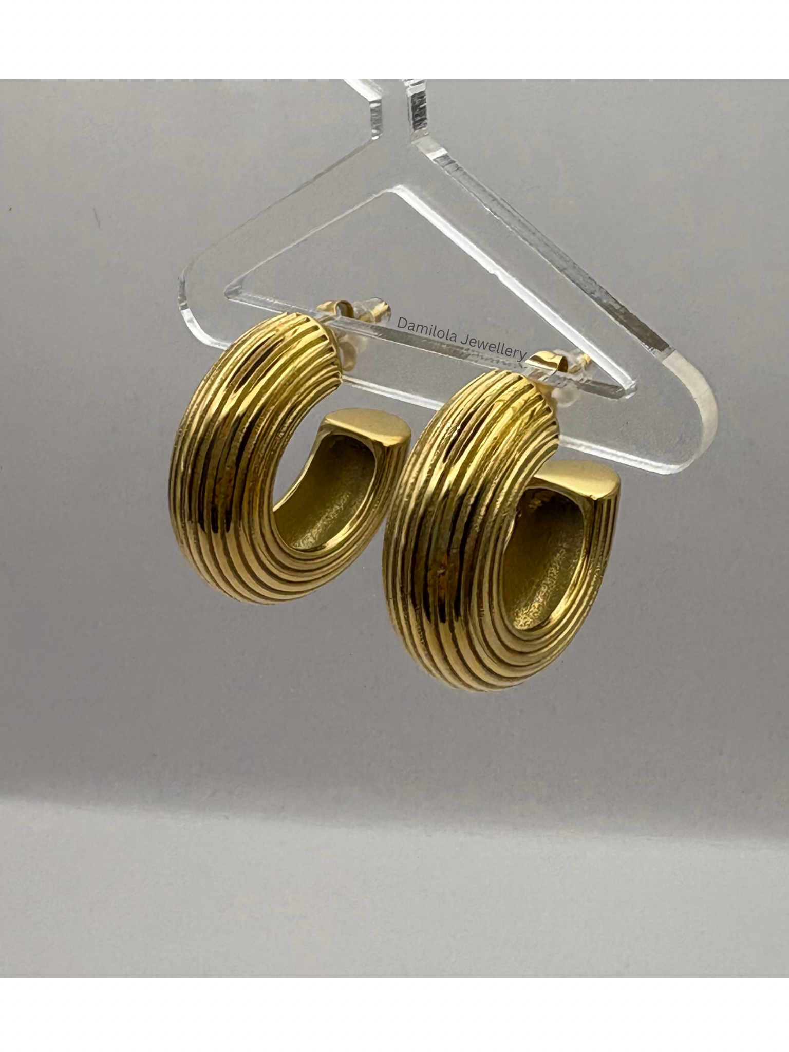 Luxe Gold Chunky ‘Jameila’ Hoop Earrings